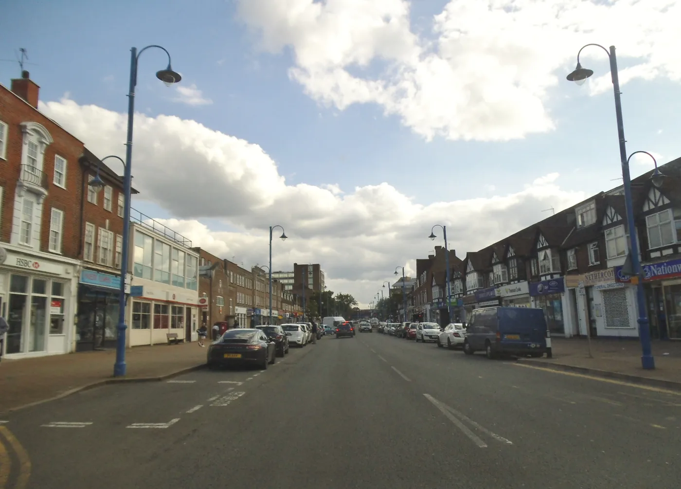 Darkes Lane, Potters Bar, the borough's busiest shopping street